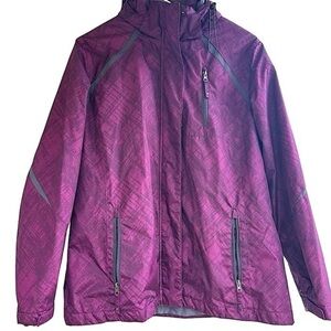 Below Zero by Rothschild Plum Purple Ski / Winter Jacket Size Large with Hood